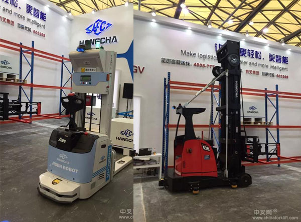 激光導航堆垛車&三向AGV前移式叉車