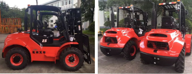 大氣威猛！杭叉四驅越野叉車攜手中石油“走出去”